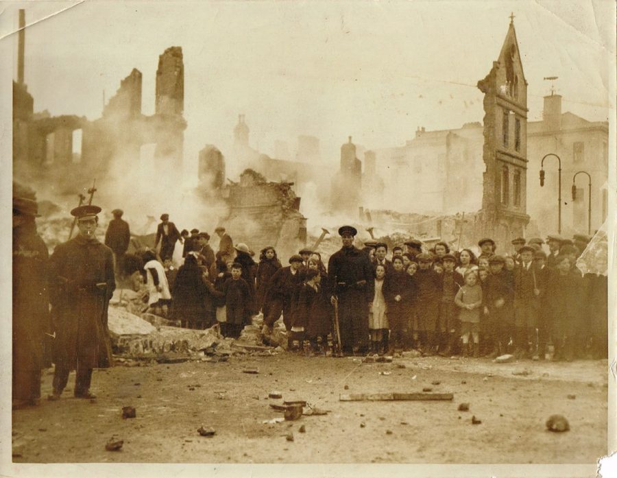 St Patrick's Street, Cork, post Burning of Cork 1920 (source: Cork City Library)