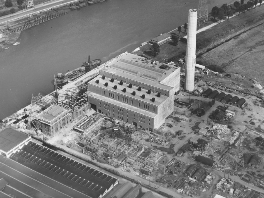 Aerial view of ESB Marina near completion, c.1954  (source: Irish Examiner) 