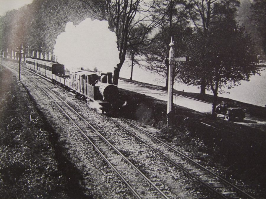 Cork Blackrock and Passage Railway Line on The Marina, c.1910  (Cork City Library)