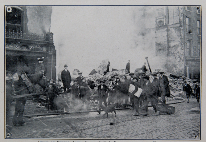 Burning of Cork, Grants Departmnet Stores burned out, 1920 (picture: Cork City Library)
