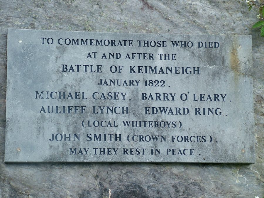 Memorial at Pass of Keimaneigh, present day (picture: Kieran McCarthy) 