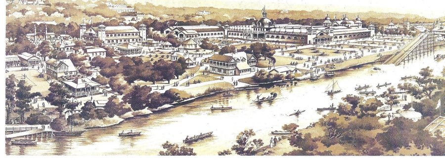 Sketch of the Cork International Exhibition Grounds, 1902-1903 (source: Cork Public Museum)