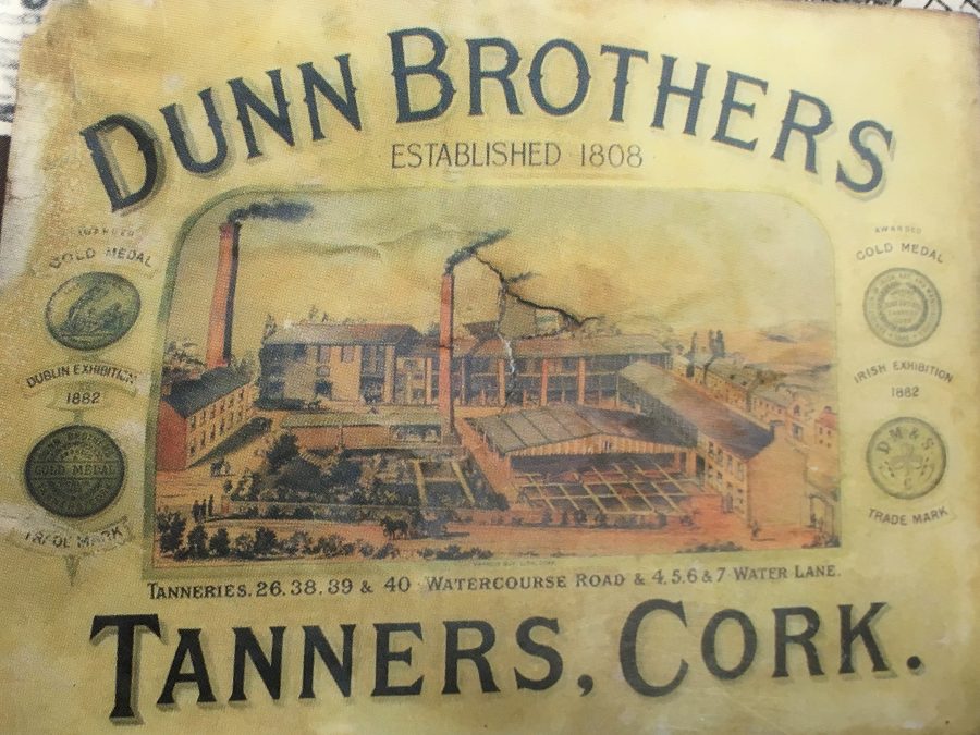Advertisement for Dunn’s Tannery, Watercourse Road, late nineteenth century (source: Cork City Library)