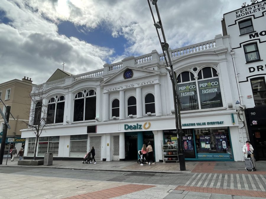 Former Queen's Old Castle Shopping Centre, Grand Parade, Cork, present day (picture: Kieran McCarthy)