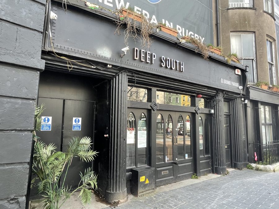 Former site of first Cork School of Music Building, now Deep South Bar, Grand Parade, present day (picture: Kieran McCarthy)