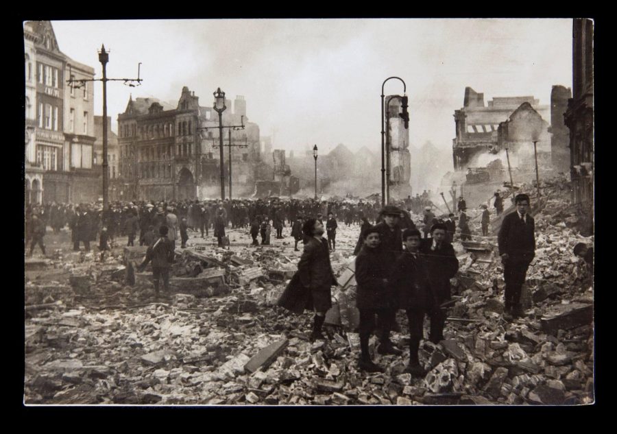 St Patrick's Street, Cork, post Burning of Cork 1920 (source: Cork City Library)