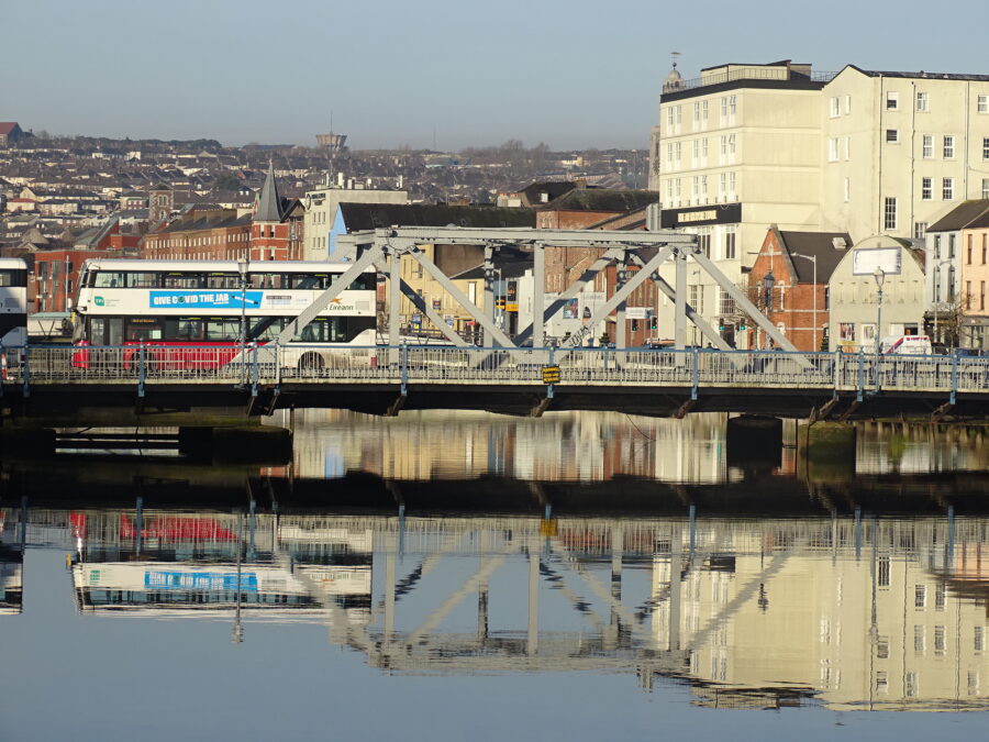 Brian Boru Bridge, Cork, late January 2022 (picture: Kieran McCarthy)
