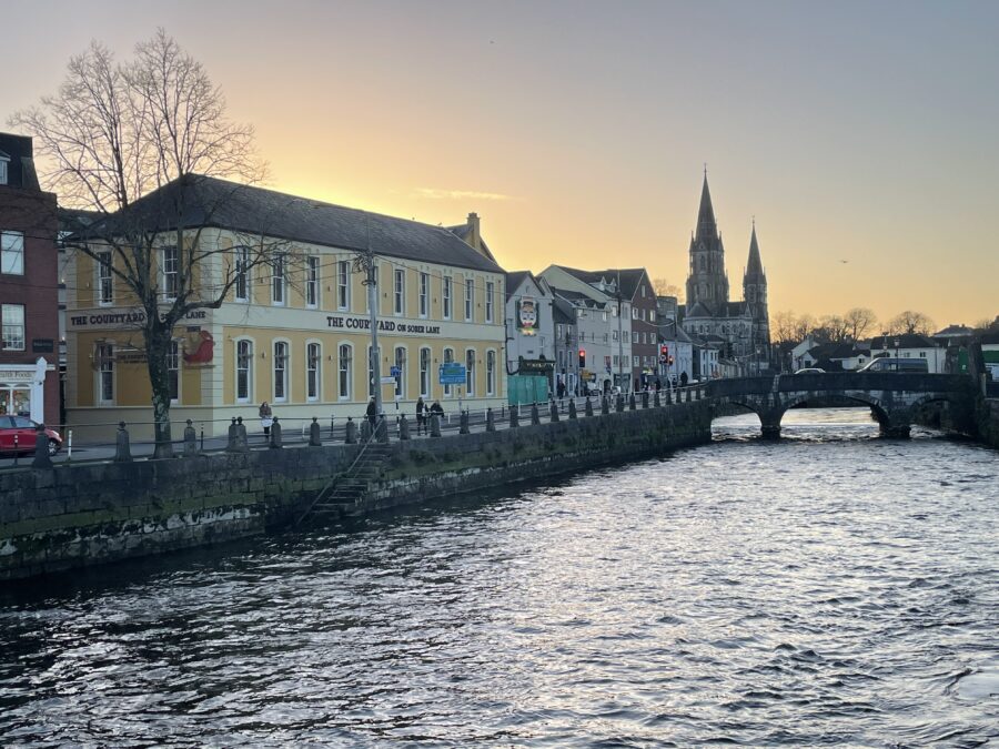 Sullivan's Quay and St Finbarre's Cathedral, Cork, early January 2022 (picture: Kieran McCarthy)
