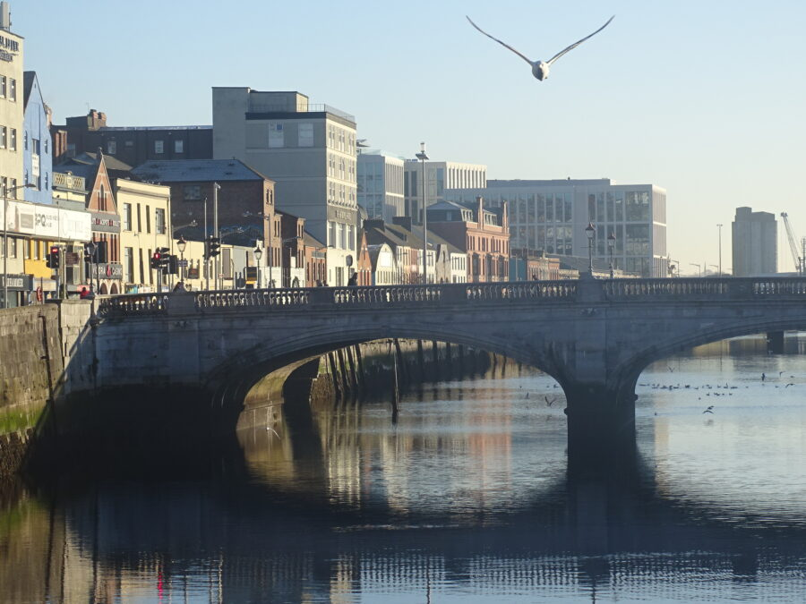 North Channel of the River Lee with St Patrick's Bridge, Cork, February 2023 (picture: Kieran McCarthy)