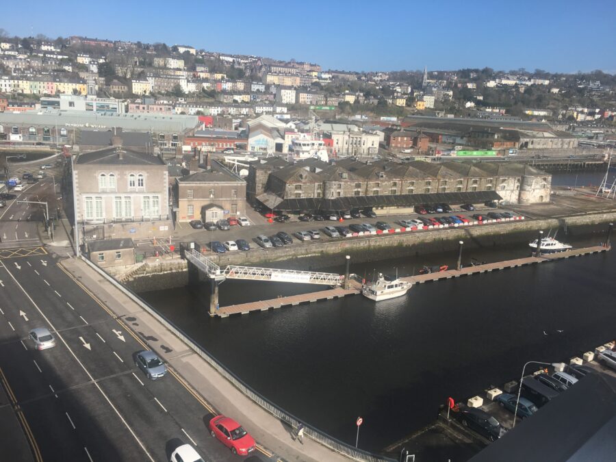 View of Custom House Complex with bonded house warehouses, 2018 (picture: Kieran McCarthy)