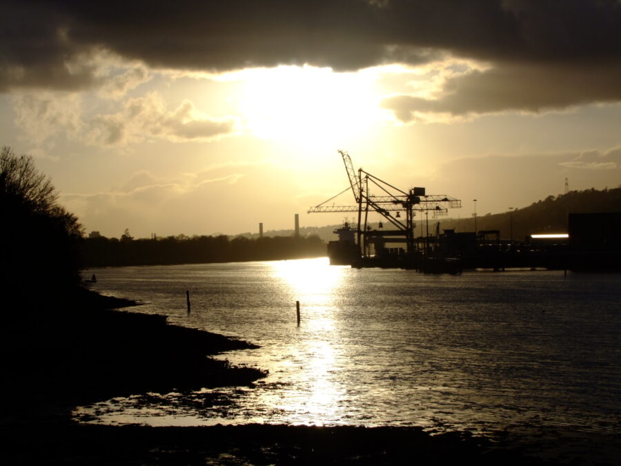 Sunset adjacent The Marina on the River Lee, April 2009 (picture: Kieran McCarthy)