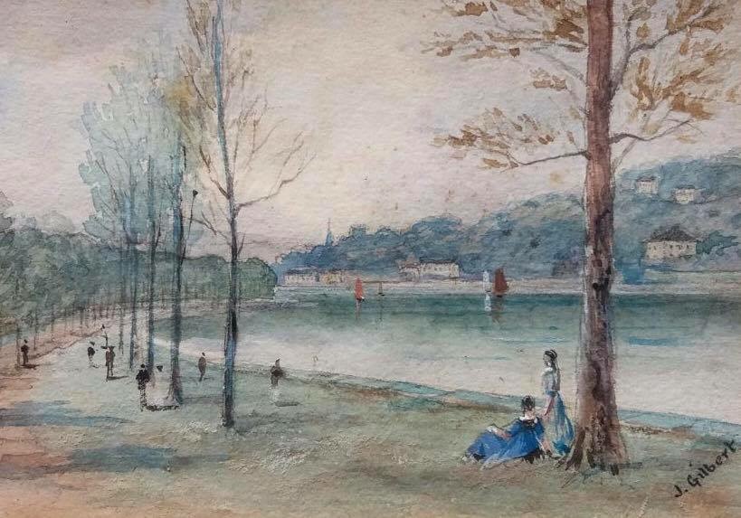 Depiction of the Marina by John Gilbert, mid nineteenth century (source: Crawford Art Gallery)